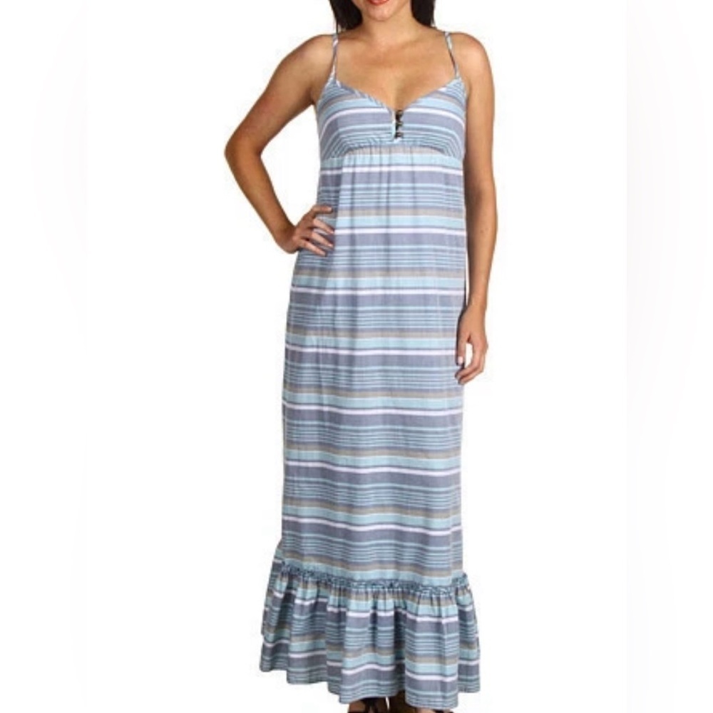 Tommy Bahama Orizzo Lake Stripe Maxi Summer Dress 
Women’s Size Small